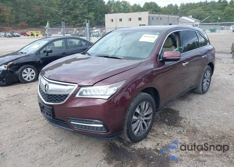 2015 Acura Mdx Technology Package from USA, damaged, VIN 5FRYD4H43FB008088